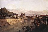 Bernardo Bellotto Canvas Paintings - Zwinger Waterway